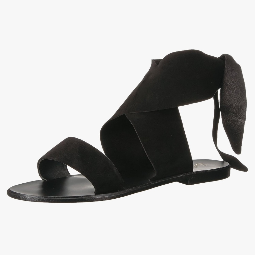 New Without Tags Seychelles “Cruisin” Black Suede Wrap Sandals